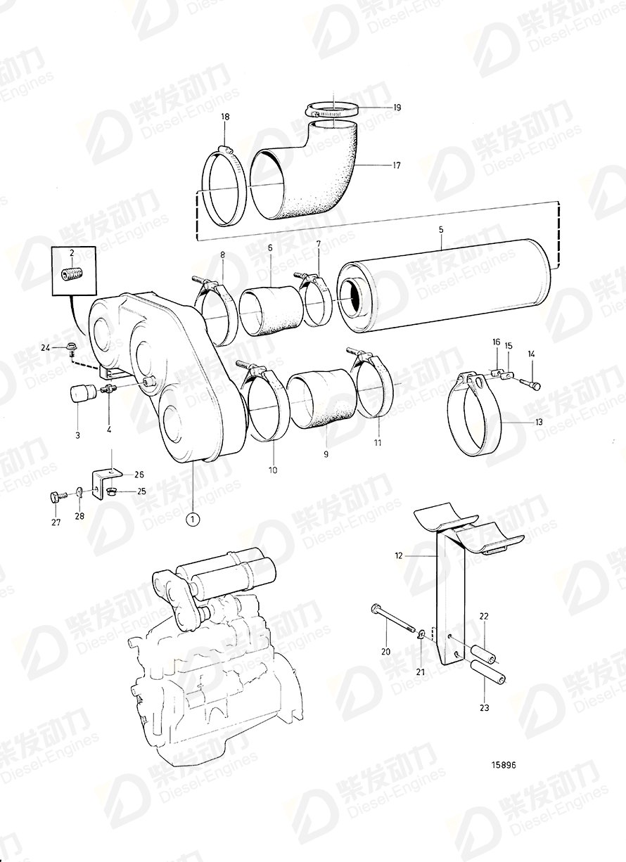 volvo penta Spacer sleeve 849097 Drawing volvo penta Spacer sleeve 849097 Drawing